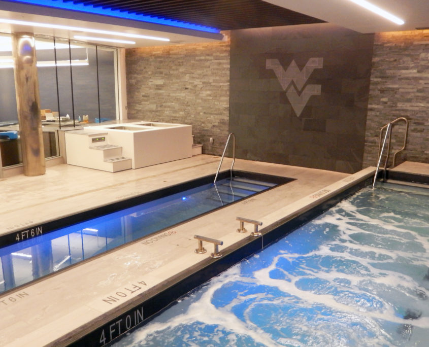 WVU Hydrotherapy Room Grimm Scientific hydrotherapy system