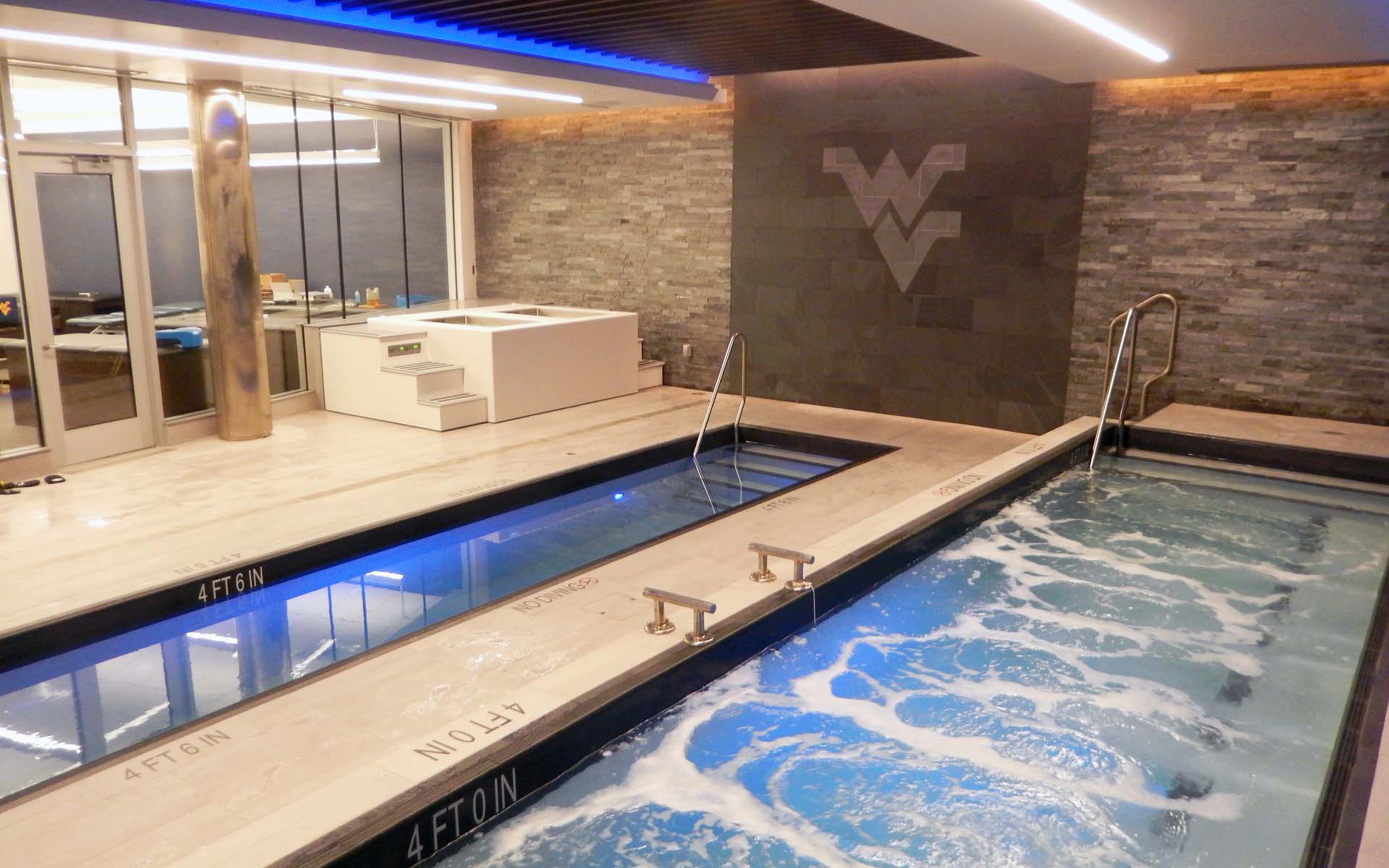 WVU Hydrotherapy Room Grimm Scientific hydrotherapy system